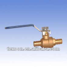 Pex brass ball valves with low lead for gas, water, oil